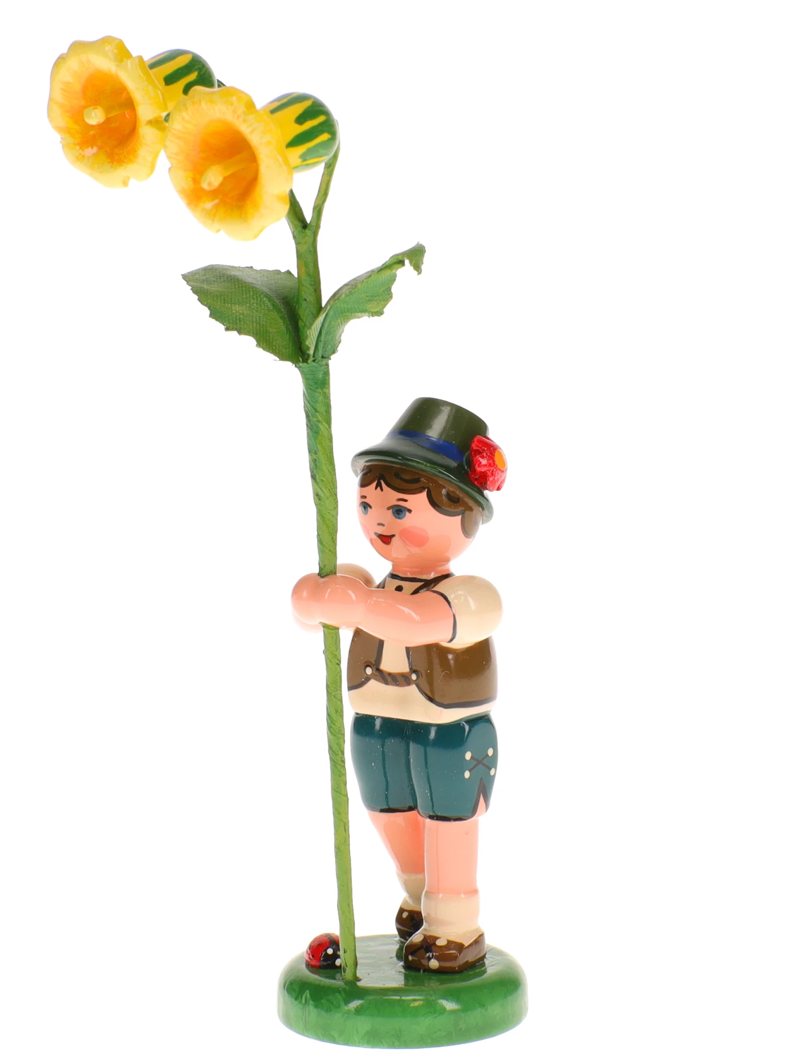 Blumenkind "Junge mit Schlüsselblume" Erzgebirge 