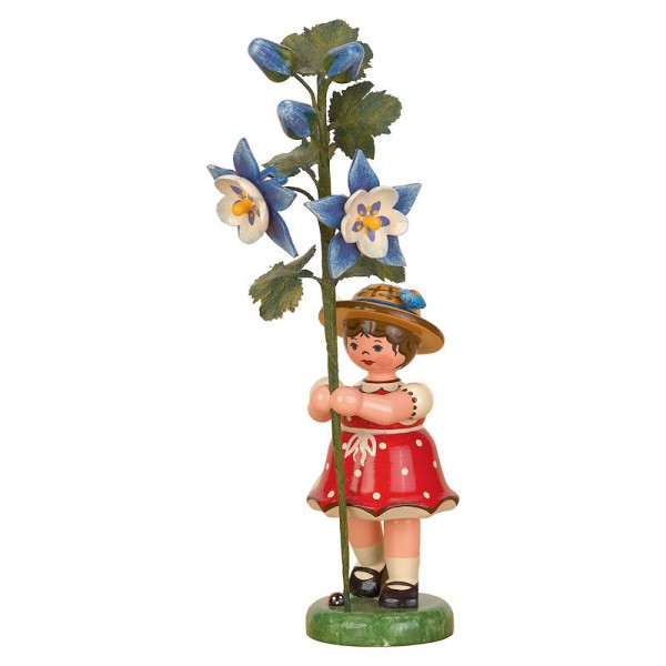 Hubrig Blumenkinder Mädchen mit Akelei
