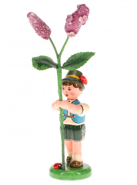Hubrig Blumenkinder Junge mit Flieder - lila