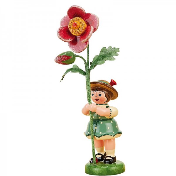 Hubrig Blumenkinder Mädchen mit Heckenrose