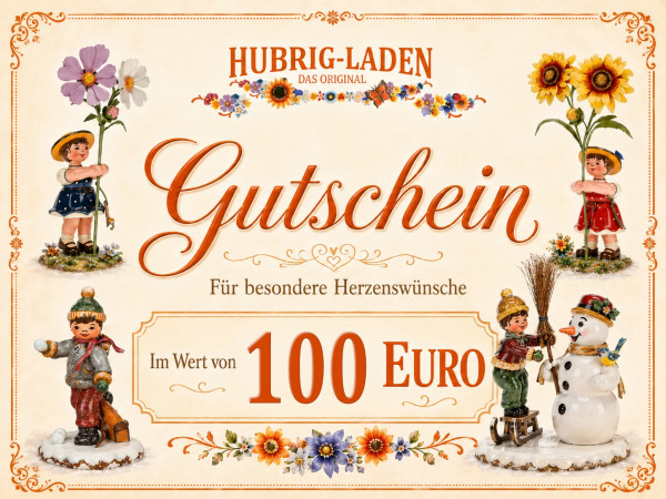 Hubrig Laden Einkaufsgutschein 100 Euro plus gratis Hubrig Katalog