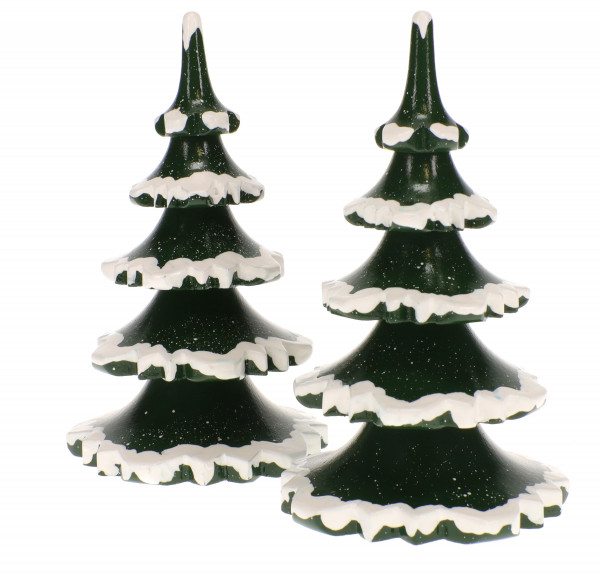 Hubrig Winterkinder 2er Set Winterbaum groß - 11cm