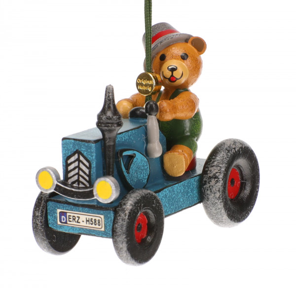 Hubrig Baumbehang Traktor mit Teddy