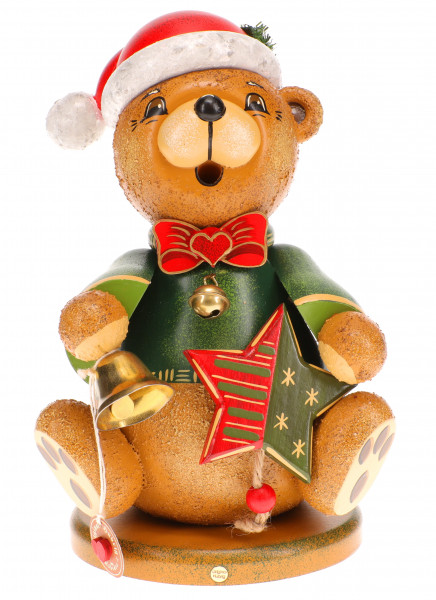 Hubrig Räuchermann Teddy Weihnachtsklaus 20cm