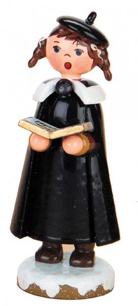 Hubrig Kurrendemädchen mit Buch und Zöpfen