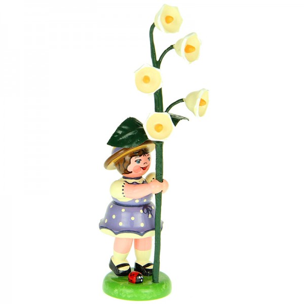 Hubrig Blumenkinder Mädchen mit Maiglöckchen