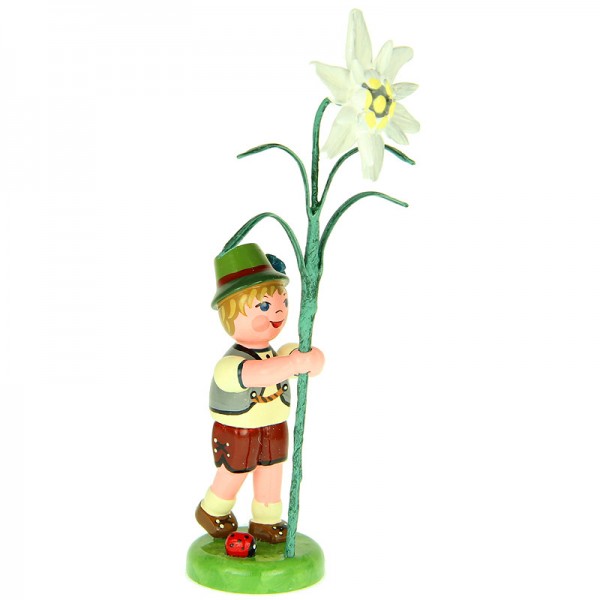 Hubrig Blumenkinder Junge mit Edelweiß