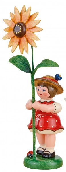 Hubrig Blumenkinder Mädchen mit Sonnenhut