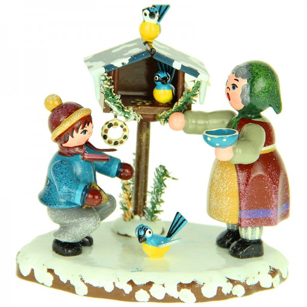 Hubrig Winterkinder Vogelfütterung