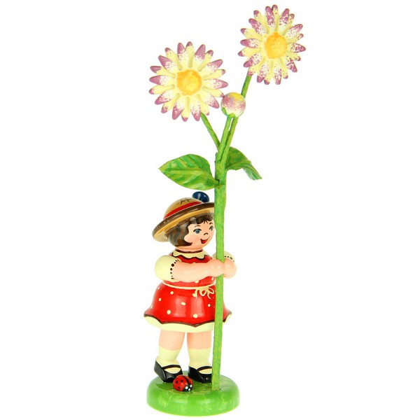 Hubrig Blumenkinder Mädchen mit Gänseblume