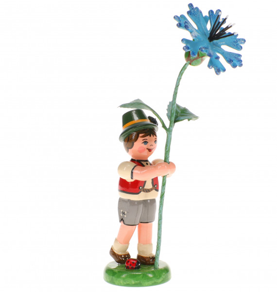 Hubrig Blumenkinder Junge mit Kornblume