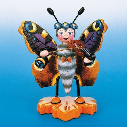 Hubrig Schmetterling Pfauenauge mit Geige