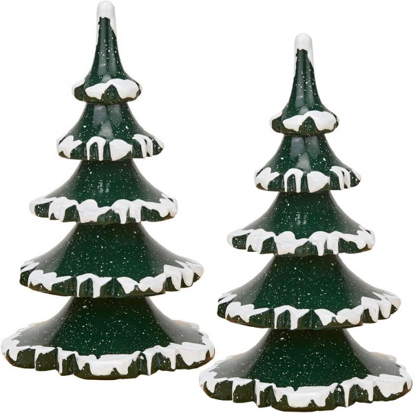 Hubrig Winterkinder 2er Set Winterbaum groß - 11cm