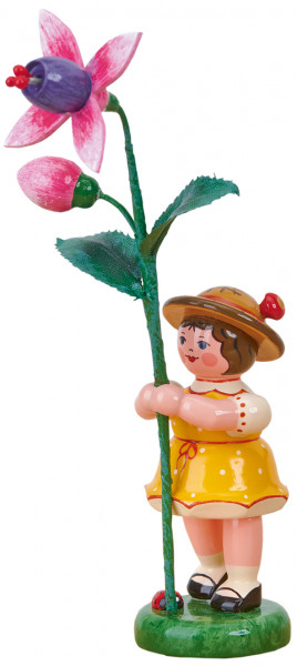 Hubrig Blumenkind Mädchen mit Fuchsie
