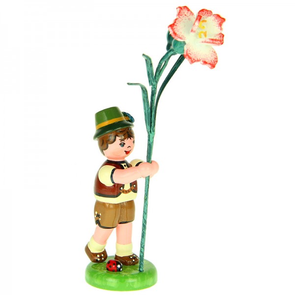 Hubrig Blumenkinder Junge mit Nelke