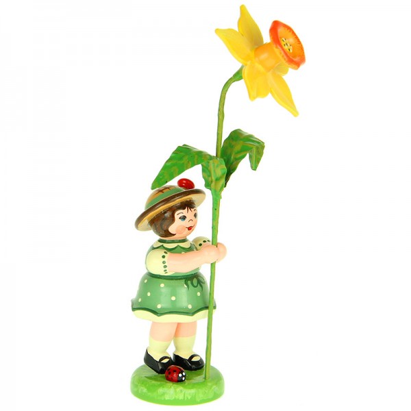Hubrig Blumenkinder Mädchen mit Narzisse