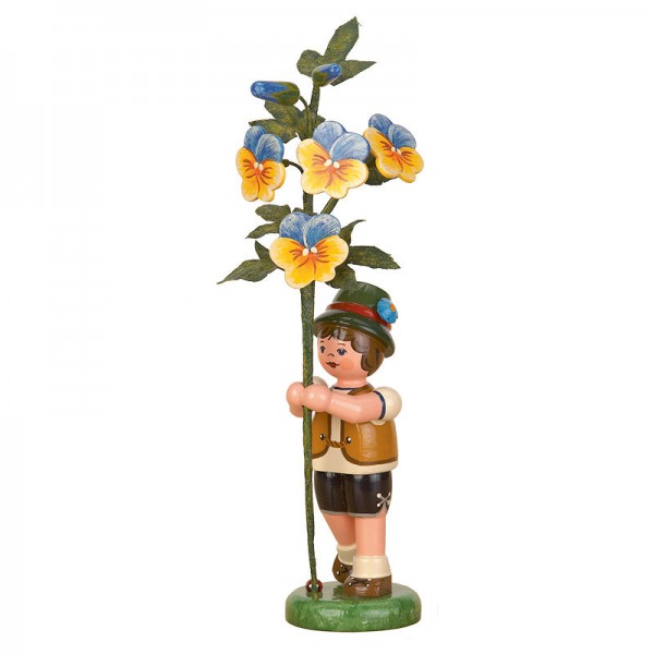 Hubrig Blumenkinder Junge mit Hornveilchen