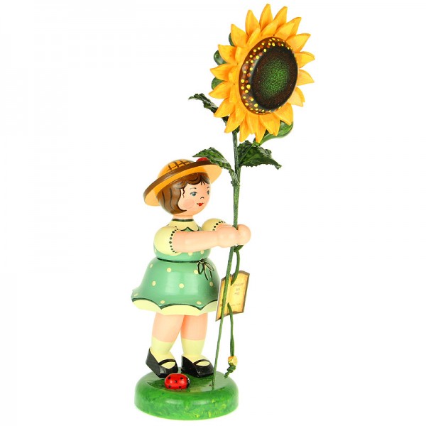 Hubrig Blumenkinder Mädchen mit Sonnenblume