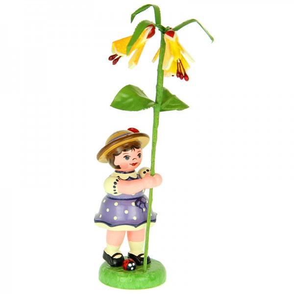 Hubrig Blumenkinder Mädchen mit Schönmalve