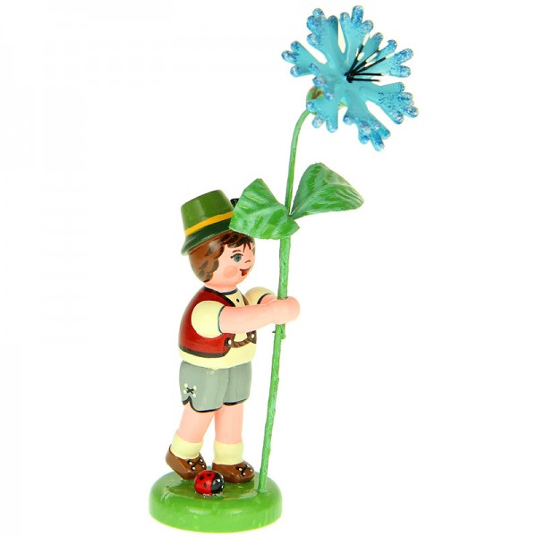 Hubrig Blumenkinder Junge mit Kornblume