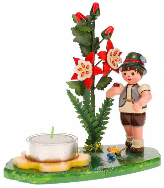 Hubrig Lichterhalter Blumenkinder Junge mit Akelei