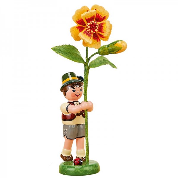 Hubrig Blumenkinder Junge mit Tagetes