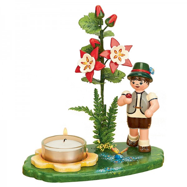 Hubrig Lichterhalter Blumenkinder Junge mit Akelei